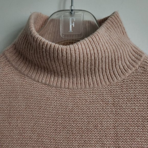 *SOLD* EQUIPMENT Femme | Wool sweater mock neck blush peachy pink sz XS - Picture 6 of 8